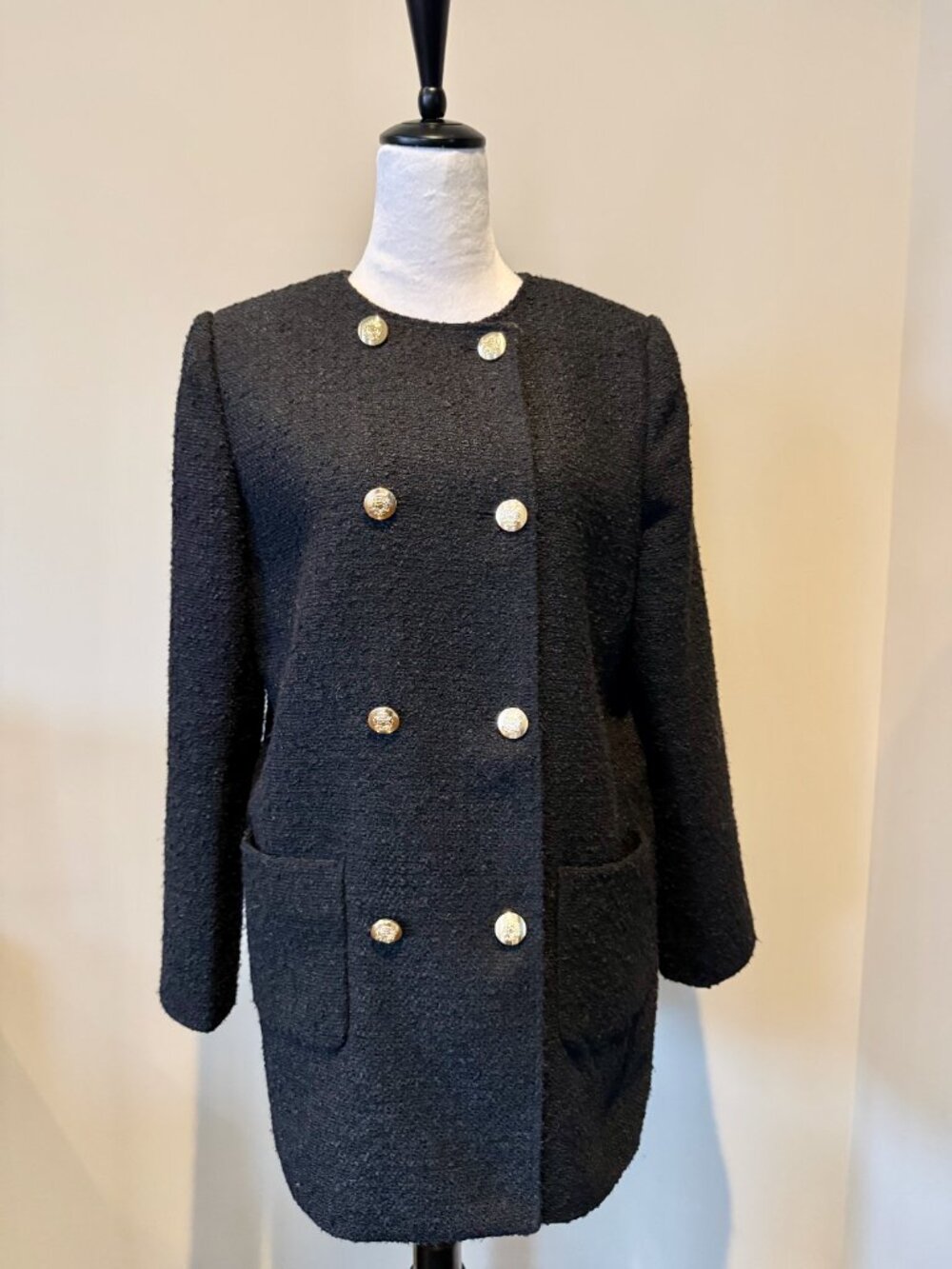 LOFT Petite Tailored Coat Neutral Workwear Classic Jacket